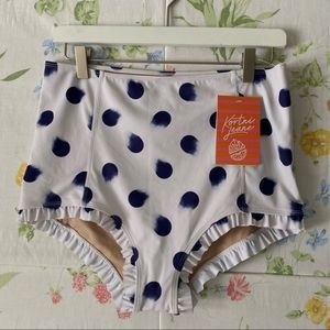 NWT Kortni Jeane Brushed Dots All Ruffled Up Bottoms